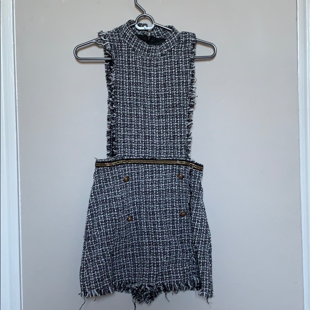 Tweed romper